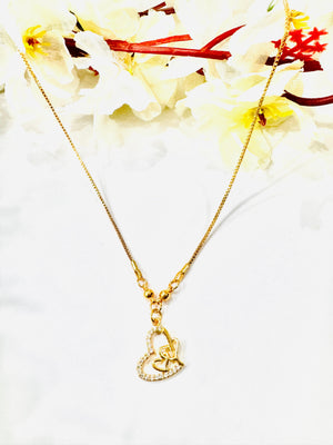 Studded Heart Necklace