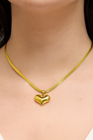 Korean Heart Pendant Necklace