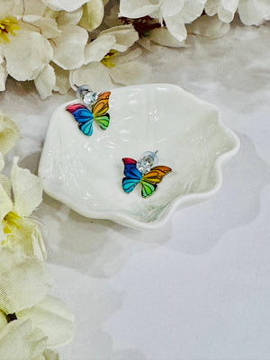 Multicolored Butterfly Earrings