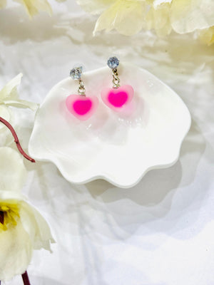 Pink Raisin Frosted Charms Earring