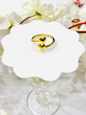 Dual Hearts Ring
