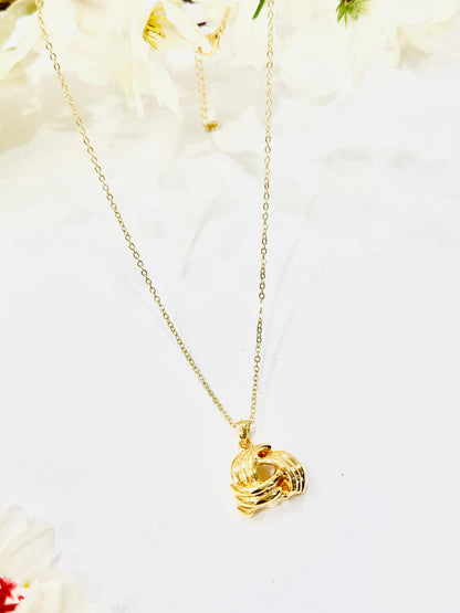 Eternal Knot Necklace Set With Bracelet & Ring