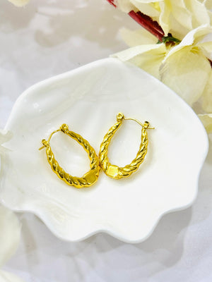 Golden Rope Hoops