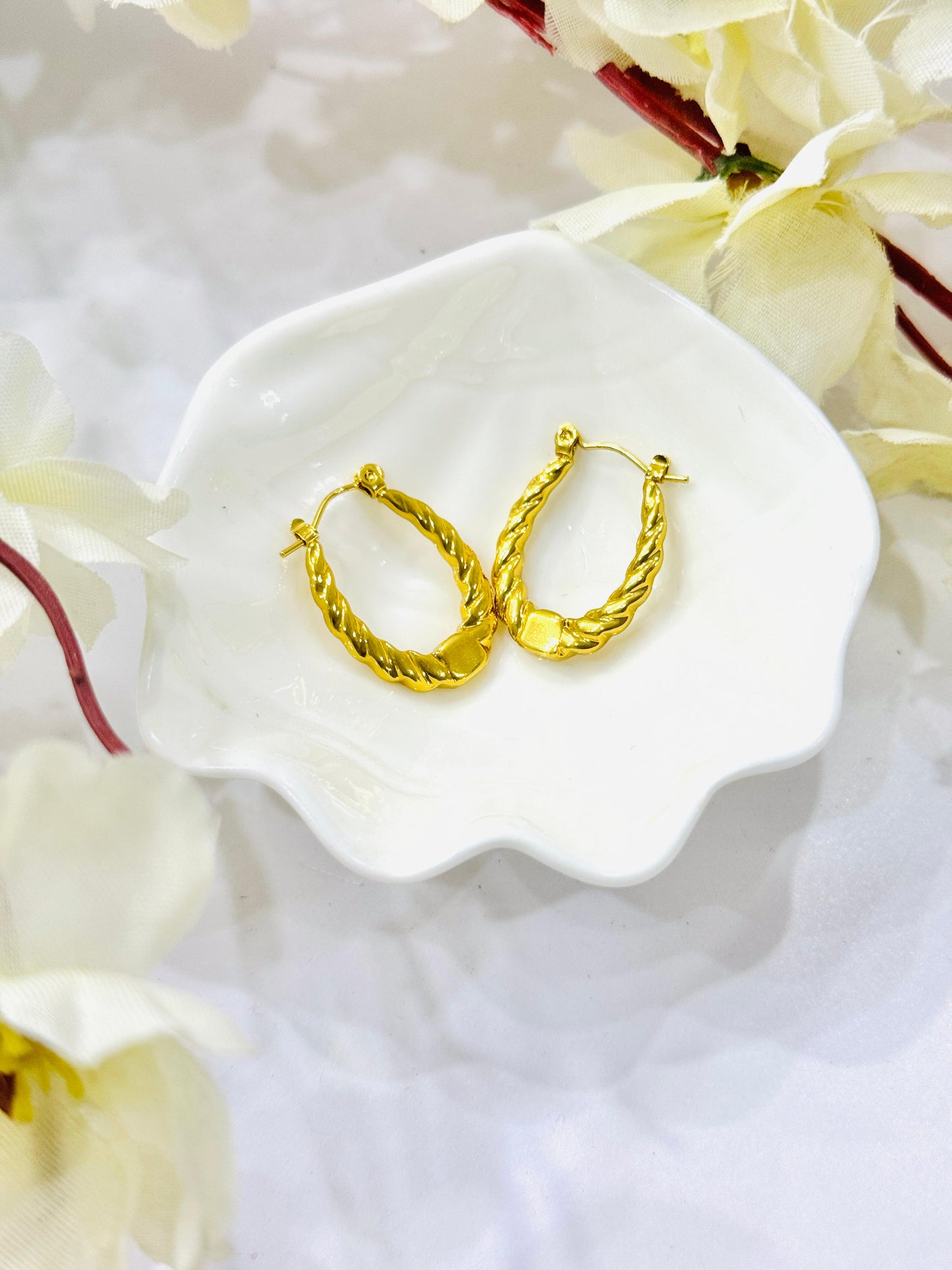 Golden Rope Hoops