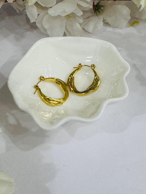 Twist Of Gold Hoops